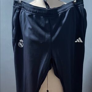 Adidas Dark Blue Men's Joggers with Real Madrid Emblem Size-3XL NWT